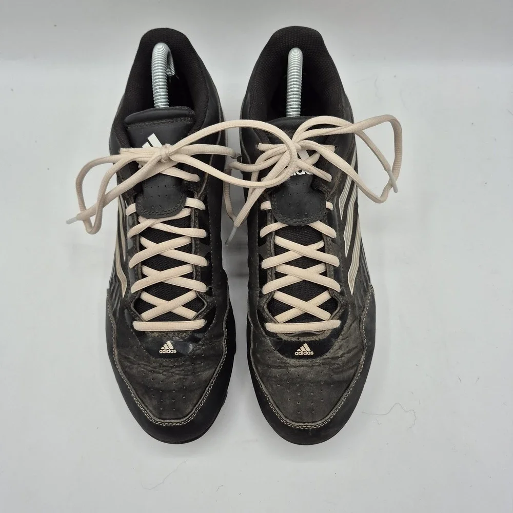 Adidas Baseball Cleats Shoes Mens Size 9 Black Low Top Molded Spikes‎ G67489
